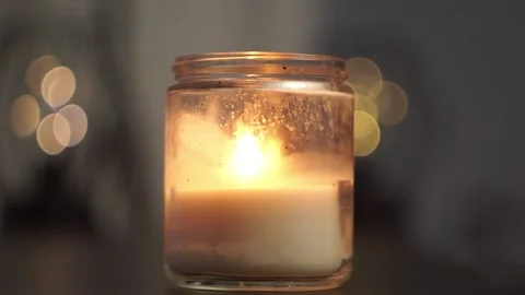 Lighting Candle, Candle Flame Lit, Blowing out Candle Flame, Candle Smoke Stock Footage 140565118