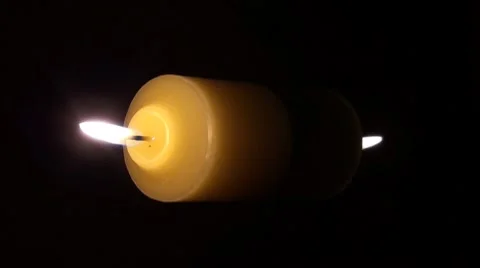 Lighting a candle Stock Footage 8663164