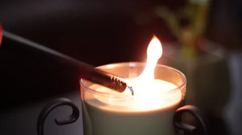 Lighting a Candle Stock-Footage 46130577