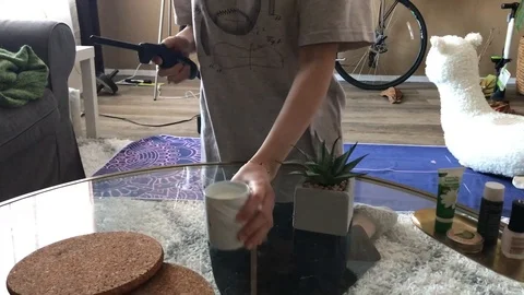 Lighting up a candle Stock Footage 122051831