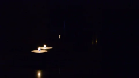 Lighting candle match on black. single two candle burning on dark Video stock 99826709