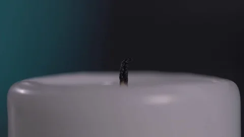 Lighting candle at restaurant slowmo Stock Footage 89232154