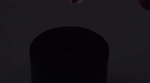 Lighting a candle in Slow Motion Stock Footage 48364152