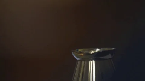 Lighting a candle from a wick Stock-Footage 85169828