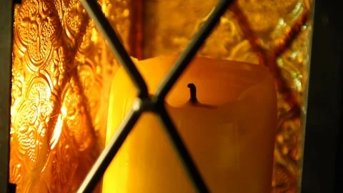 Lighting candles in the dark Stock Footage 71353921