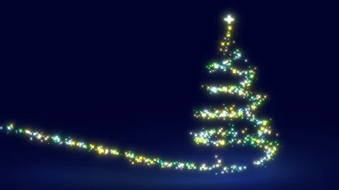 Lighting christmas tree Stock Footage 111517246