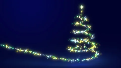 Lighting christmas tree Stock Footage 111517278