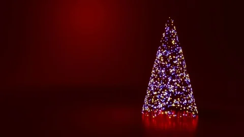 Lighting christmas tree Stock Footage 111518886