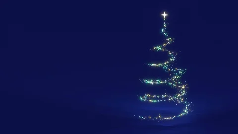 Lighting christmas tree Stock Footage 111719411