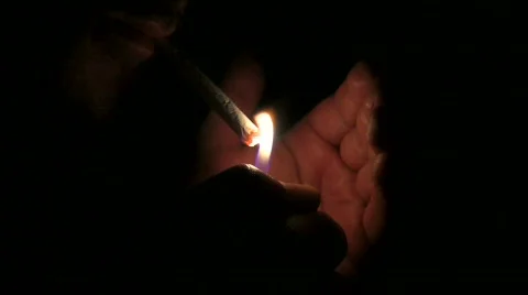 Lighting a Cigarette Video stock 533488