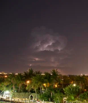 Lighting in a Cloud Foto stock