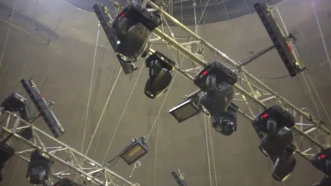 Lighting concert.Lights.Headlights Stock-Footage 75422435