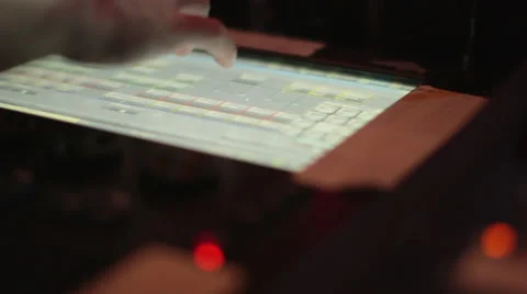 Lighting Console Stock Footage 43095948