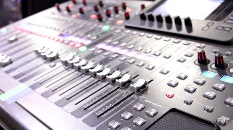 Lighting Control Console for LAN Gaming Event Stock Footage 53093362