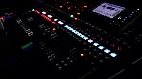 Lighting Control Console for LAN Gaming Event Stock Footage 53093500