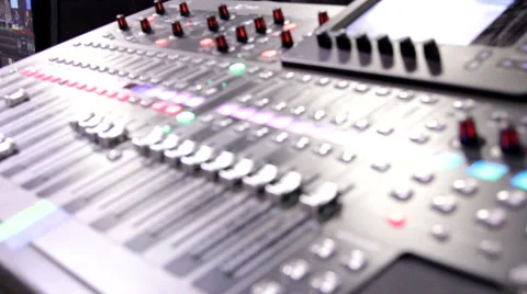 Lighting Control Console for LAN Gaming Event Stock Footage 53093640