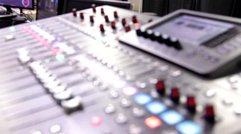 Lighting Control Console for LAN Gaming Event Video stock 53093952