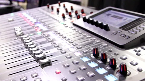 Lighting Control Console for LAN Gaming Event Stock Footage 53093967