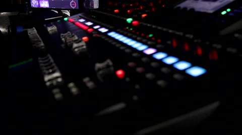 Lighting Control Console for LAN Gaming Event Stock Footage 53094421