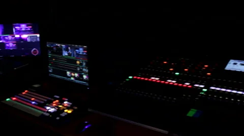 Lighting Control Console for LAN Gaming Event Stock Footage 53094531