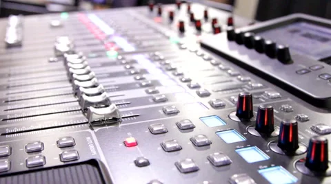 Lighting Control Console for LAN Gaming Event Video stock 53095568