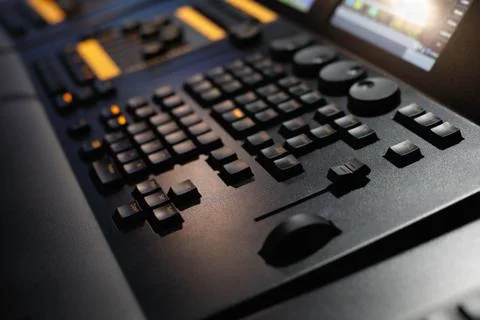 Lighting control console Stock Photos