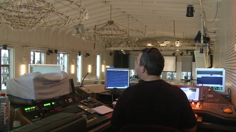 Lighting control station Stock Footage 60836514