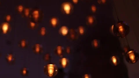 Lighting decor. Luminaires Vídeo Stock 72570963