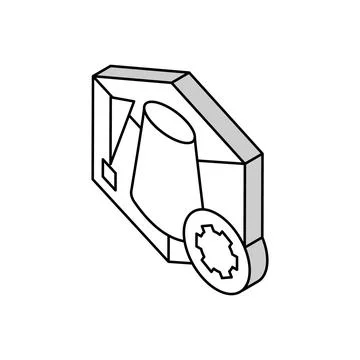 Lighting design interior isometric icon vector illustration Stock Illustration
