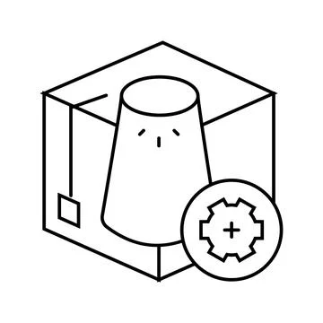 Lighting design interior line icon vector illustration Stock Illustration