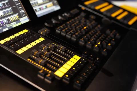 Lighting desk Stock Photos