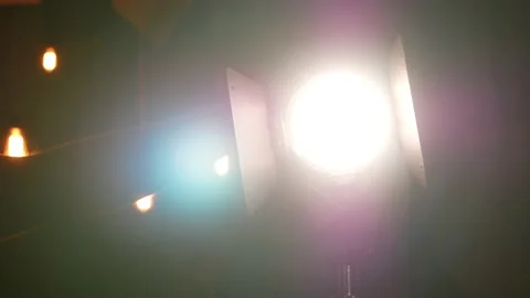 The lighting device in the video studio is set to work Stock Footage 202644107