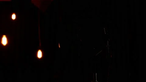 The lighting device in the video studio is set to work Stock Footage 202644288