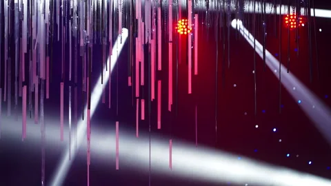 Lighting devices at the concert Video stock 260381822