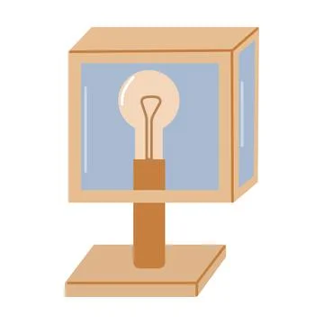 Lighting devices for decorating any home interior. Illustrazione stock