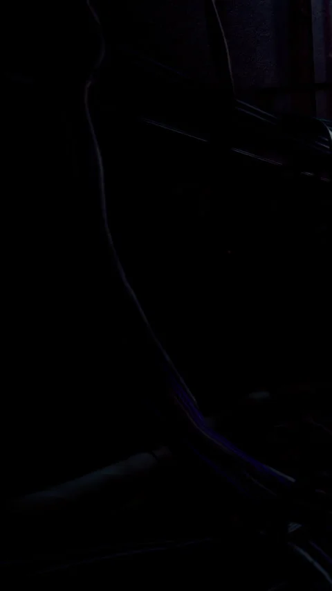 Lighting effect in a dark room with cables and electronic equipment Stock Footage 334166797