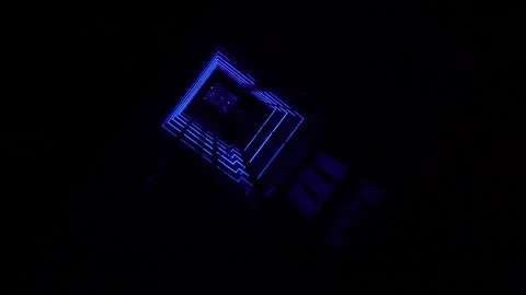 Lighting Effects In The Elevator Shaft Vídeos de archivo 242357804