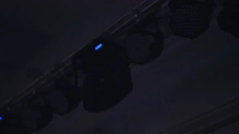 Lighting equipment for disco hanging from the ceiling Stock Footage 116893839