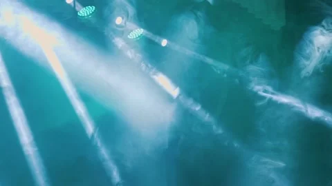 Lighting equipment on an empty stage. Multicolor Stock Footage 234153416