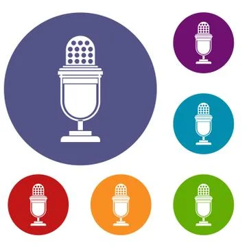Lighting equipment icons set Stock Illustration