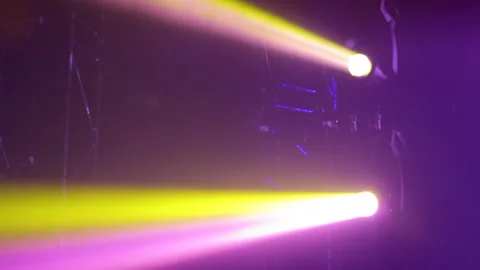 Lighting equipment, Lighting effects. Dynamic strobe light Stock Footage 145713579