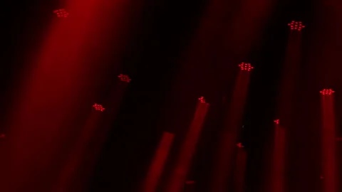 Lighting equipment, Lighting effects. Dynamic strobe light Stock Footage 145713591