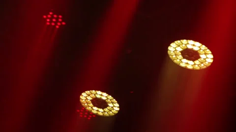 Lighting equipment, Lighting effects. Dynamic strobe light Stock Footage 145713955