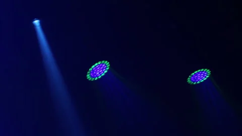 Lighting equipment, Lighting effects. Dynamic strobe light Stock Footage 146375212