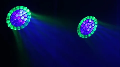 Lighting equipment, Lighting effects. Dynamic strobe light Stock Footage 146375848