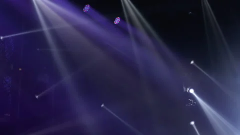 Lighting equipment, Lighting effects. Dynamic strobe light Stock Footage 146392959