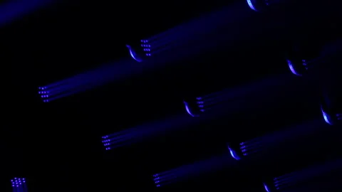 Lighting equipment, Lighting effects. Dynamic strobe light Stock Footage 146404451