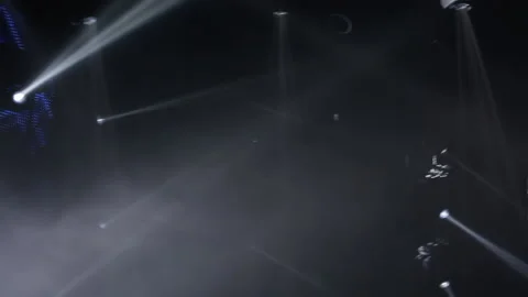 Lighting equipment, Lighting effects. Dynamic strobe light 库存影片 146404681