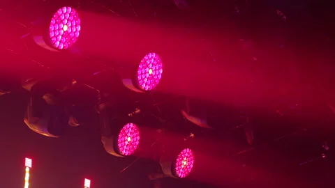 Lighting equipment, Lighting effects. Dynamic strobe light Stock Footage 146404751