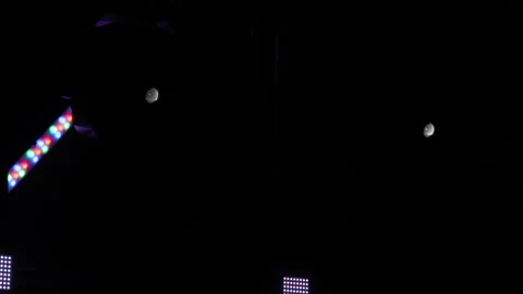 Lighting equipment, Lighting effects. Dynamic strobe light Stock Footage 146408576